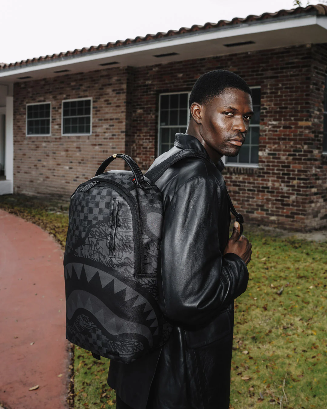 Sprayground Torn Graff Check Ready to Rip Backpack