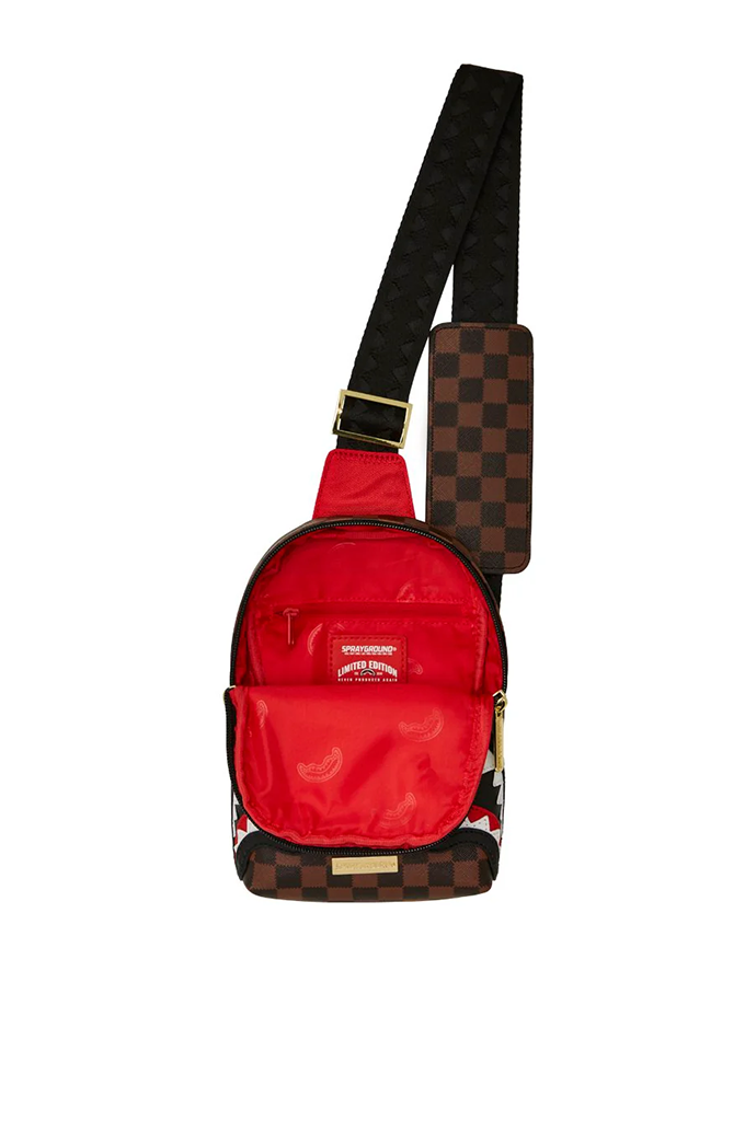 Sprayground Sawtooth Sharks In Paris Cross Body Shoulder Sling Bag