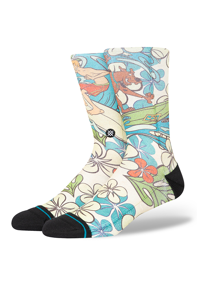 Stance X Scooby Doo Surfs Up Shaggy Crew Socks