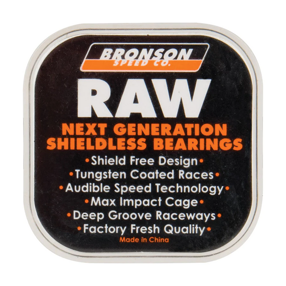 Bronson Speed Co. Raw Skateboard Bearings