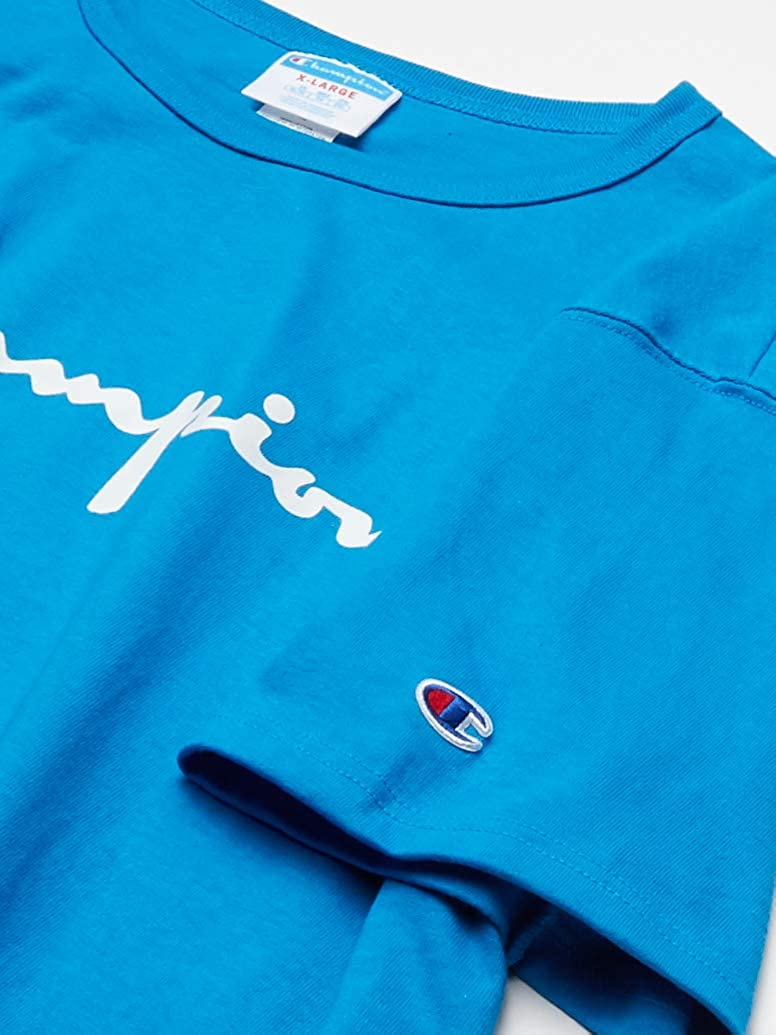 Light blue sale champion shirt