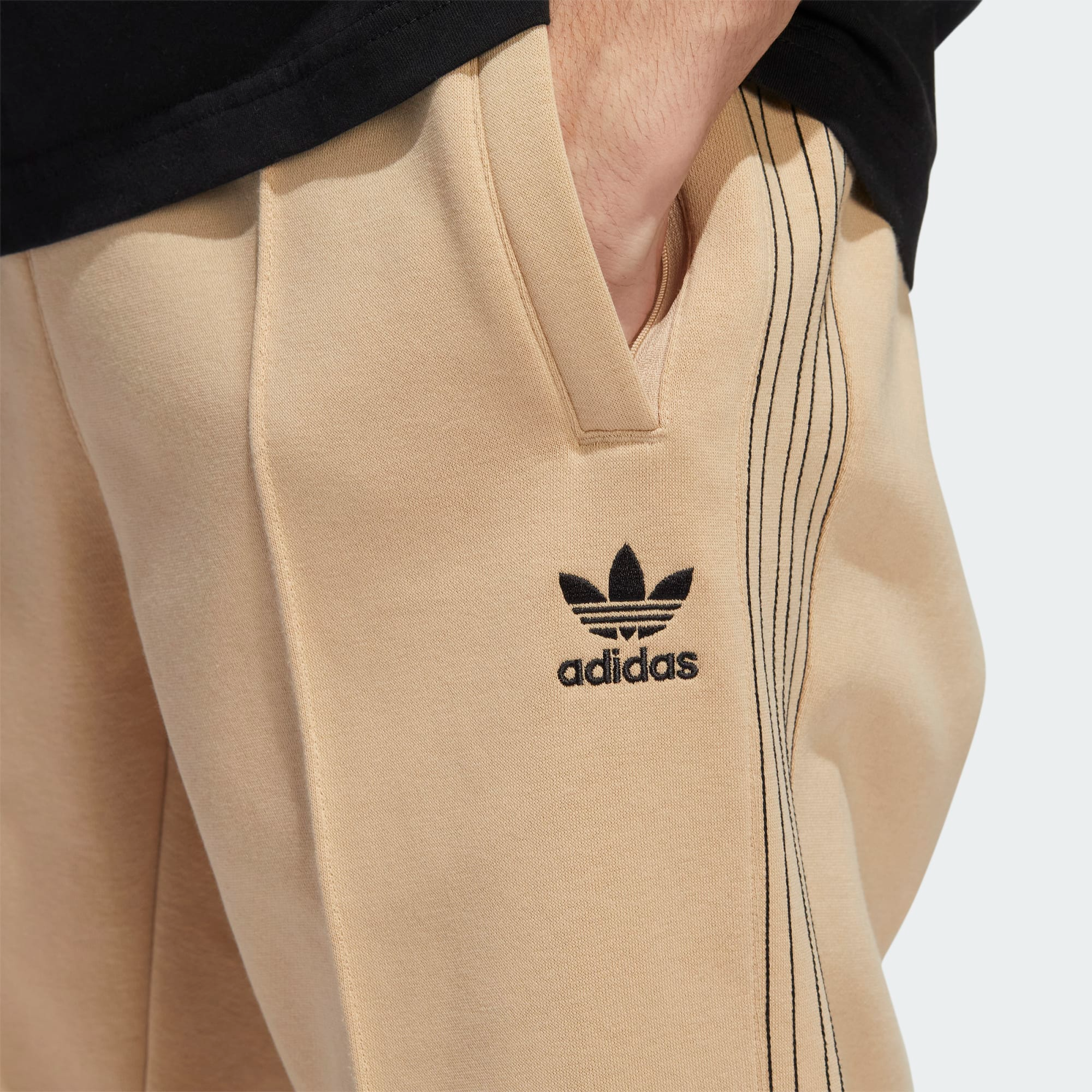 beige adidas sweatpants