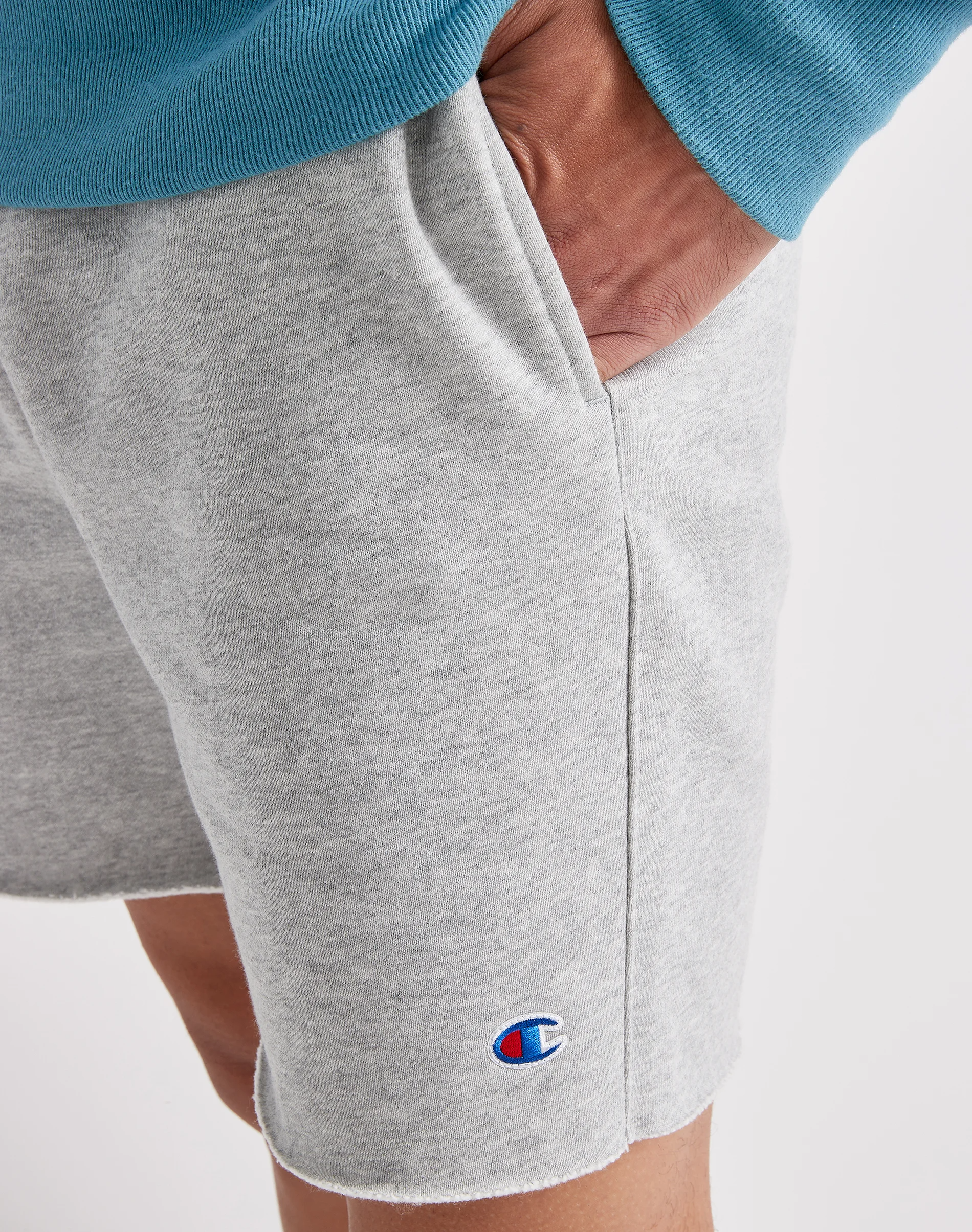 Champion cut off hot sale sweat shorts