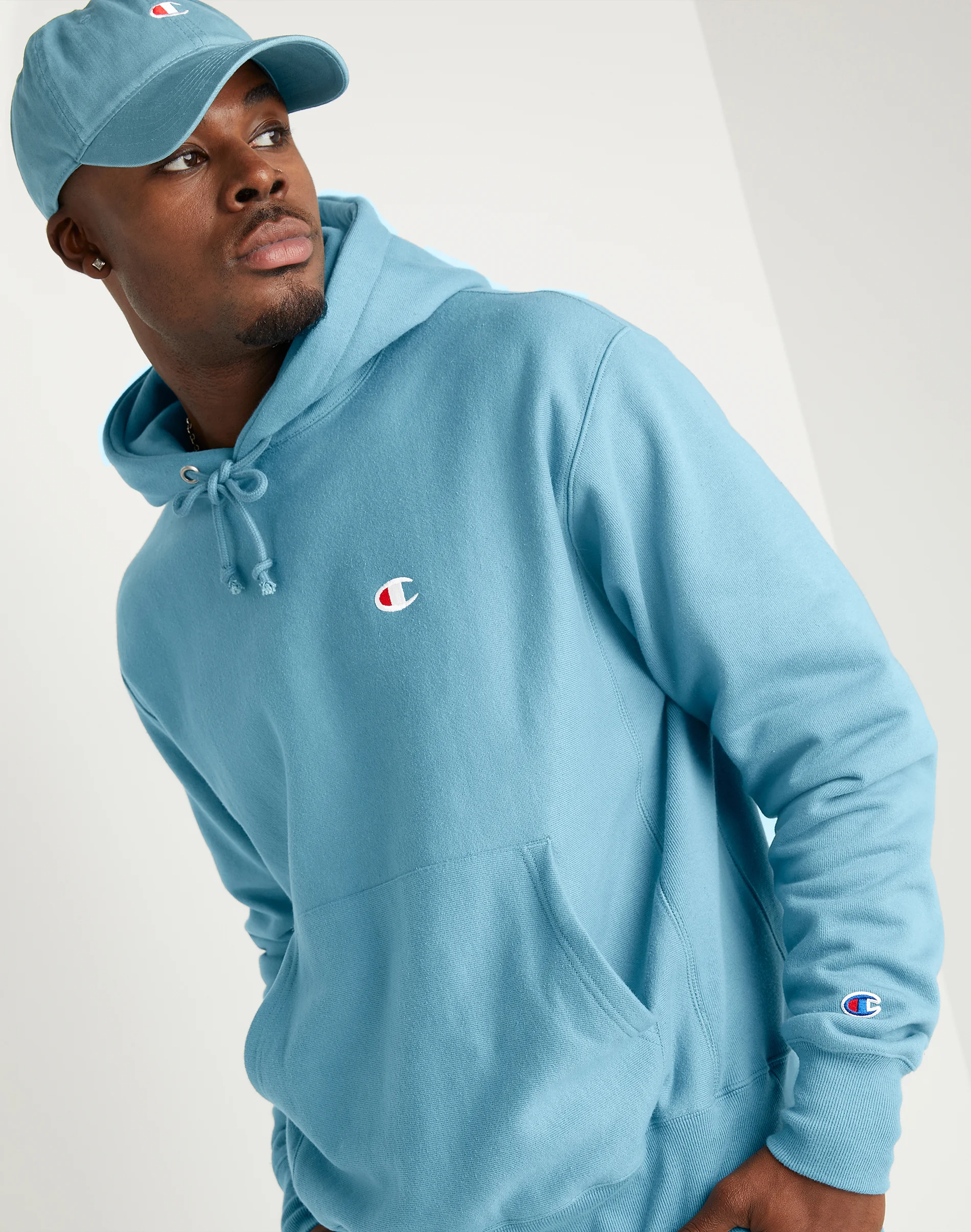 Champion bright blue shop hoodie