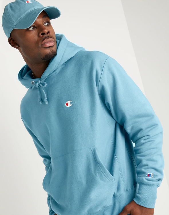 Champion Reverse Weave Pullover Hoodie, C Logo