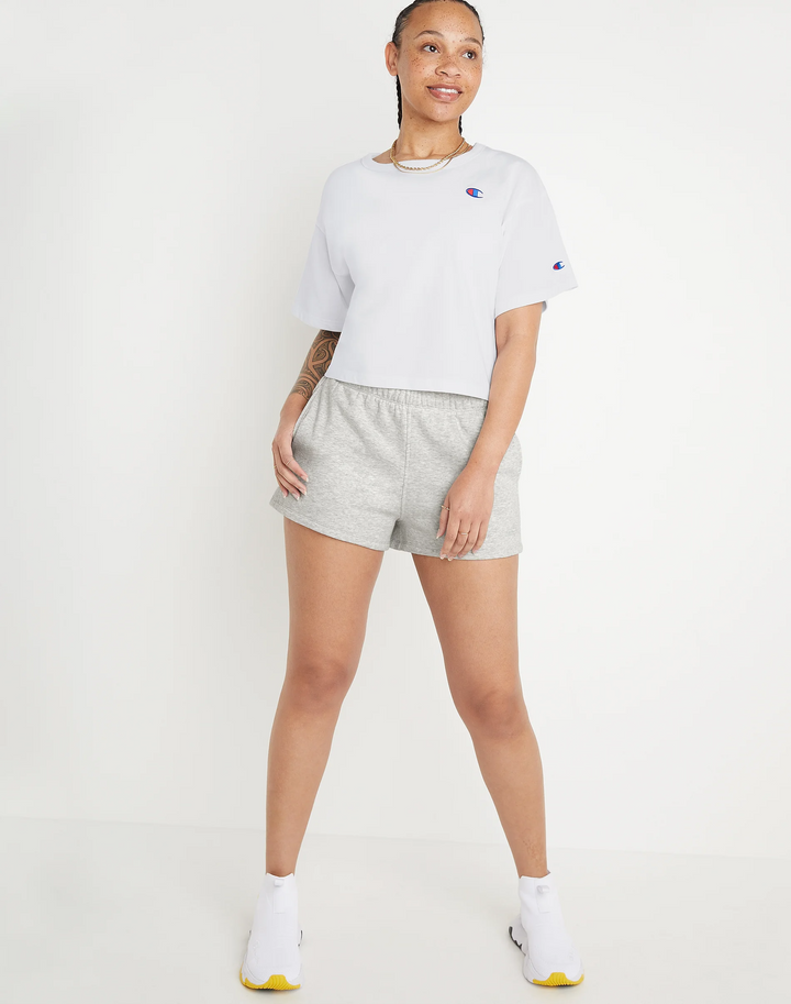 Champion Women's Classic Fleece Shorts, High-Rise 3"