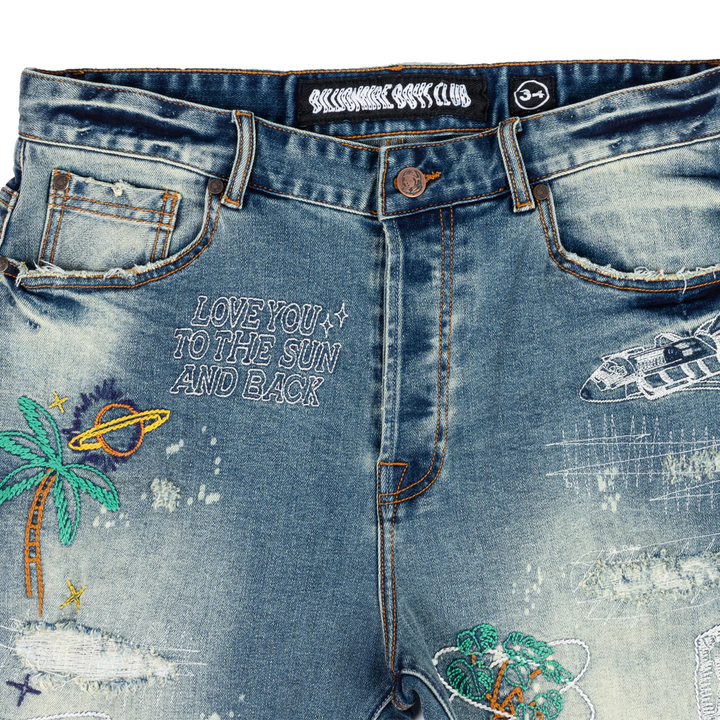 Billionaire Boys Club BB Explore Denim Shorts