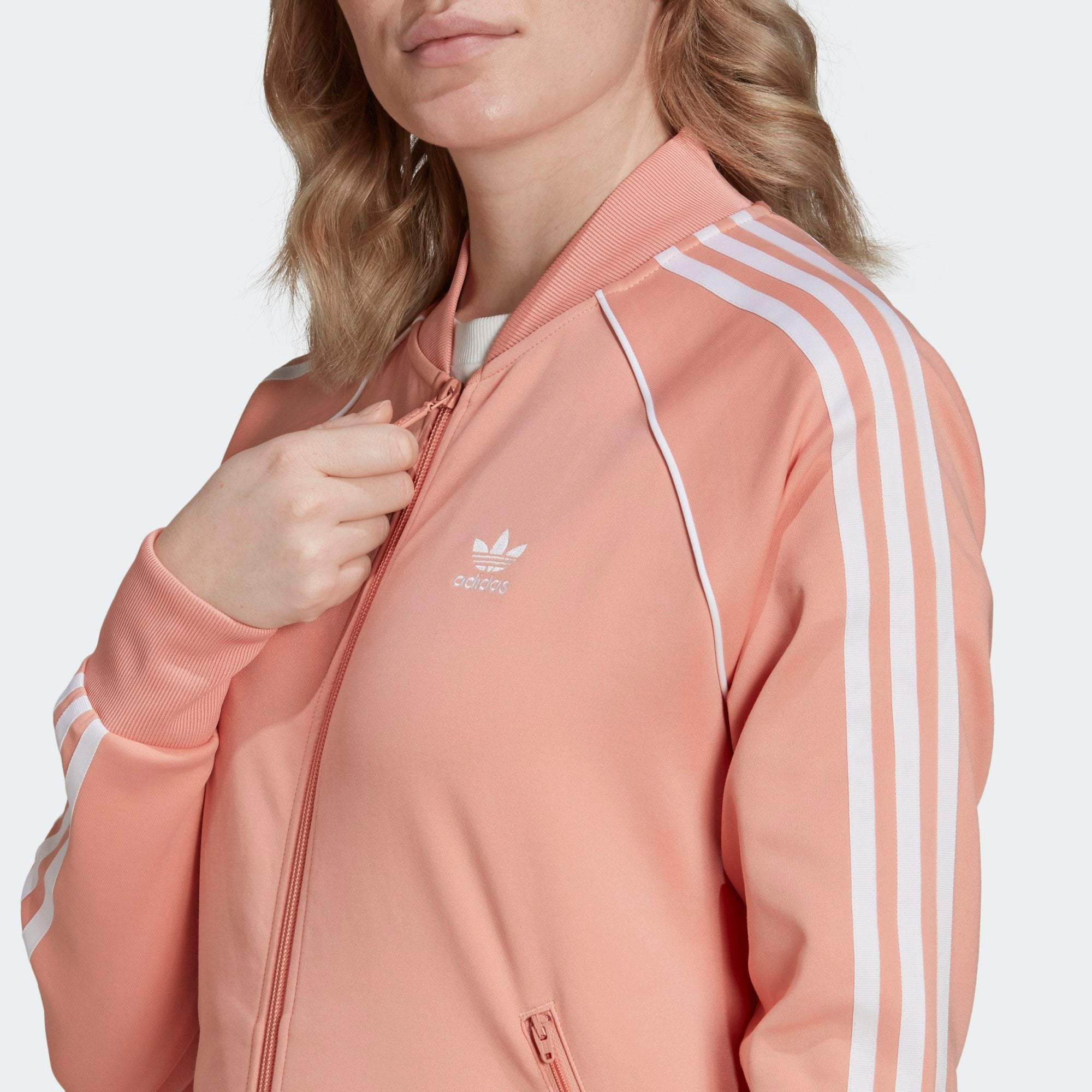 Adidas sst track jacket pink shop