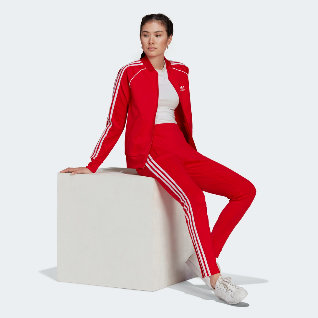 Adidas sst track jacket red shop