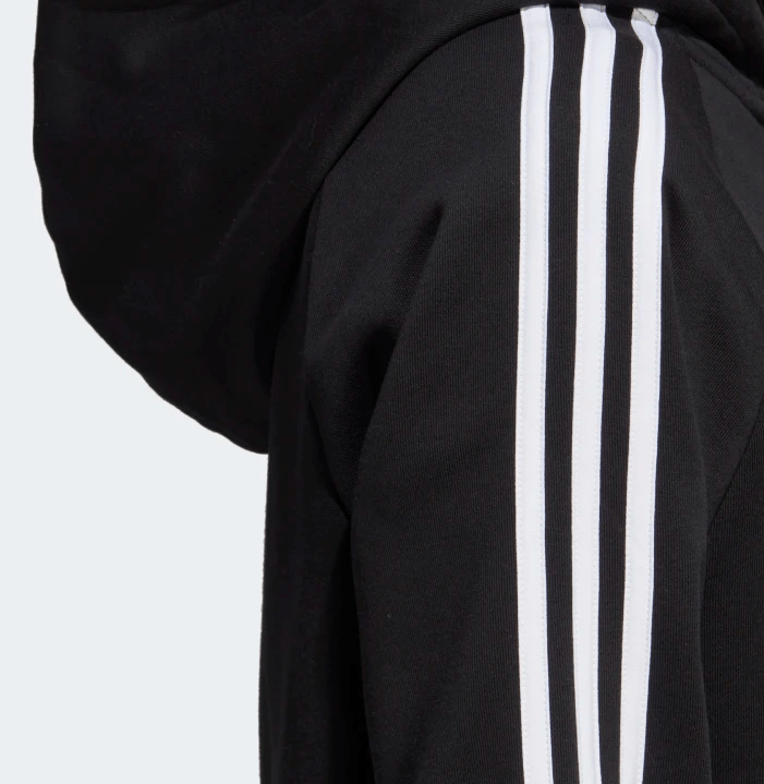 Adidas Essential Cotton Fleece 3 Stripe Pullover Hoodie - Mainland Skate & Surf