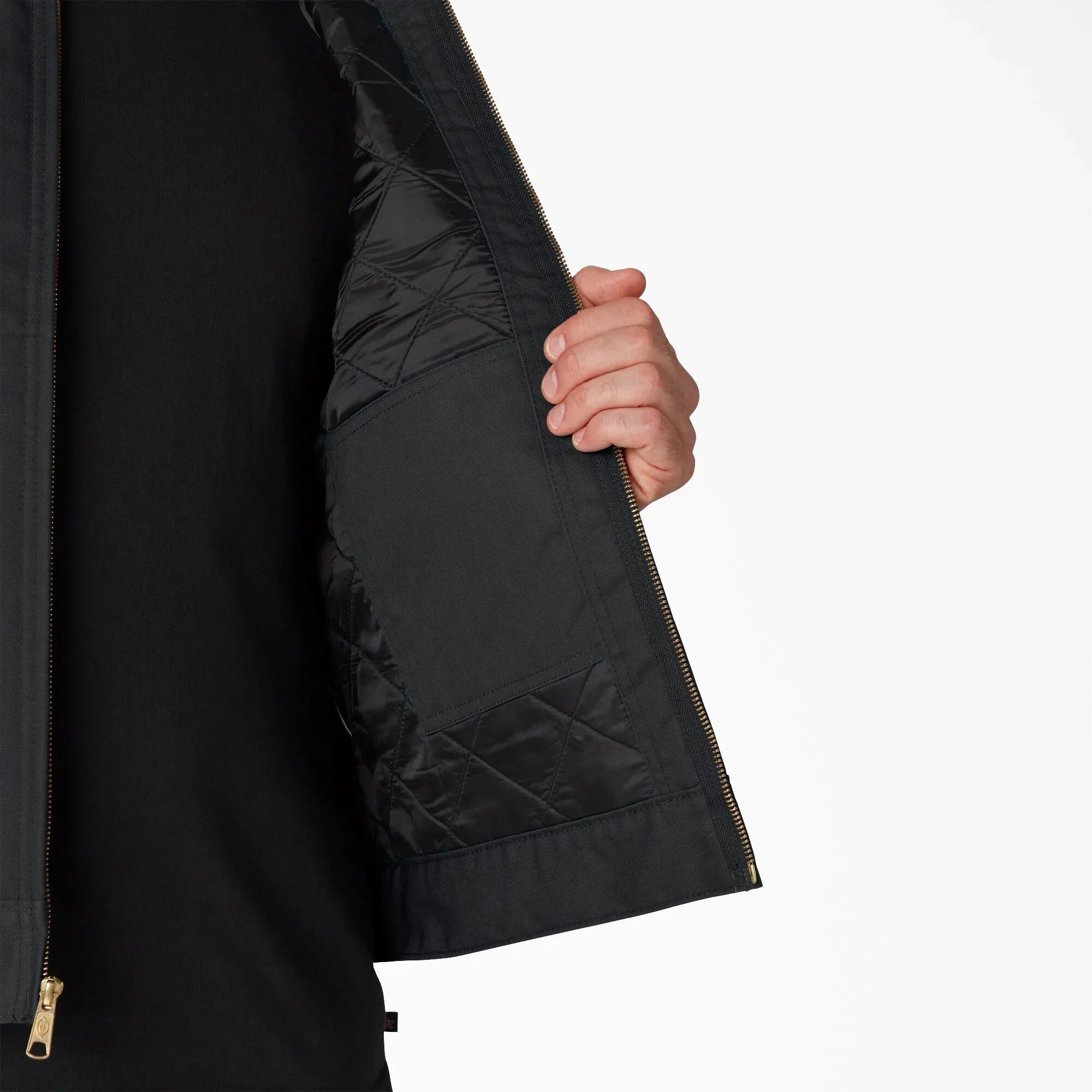 Veste Dickies TJ15 Matelassée Pour Homme – Style Eisenhower Zippée
