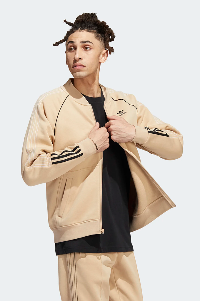Adidas fleece track jacket hotsell