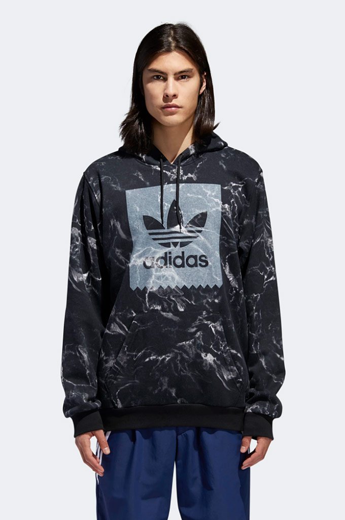 Adidas Marble Print Hoodie - Mainland Skate & Surf