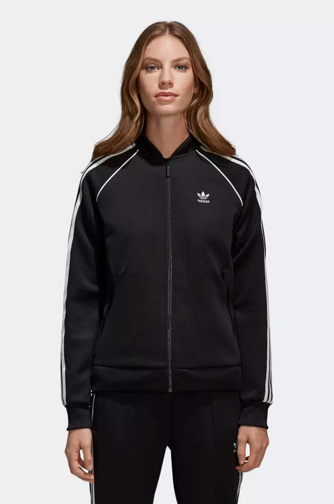 adidas Originals Superstar Tricot Track Jacket Grey/Black/White XS at   Men's Clothing store