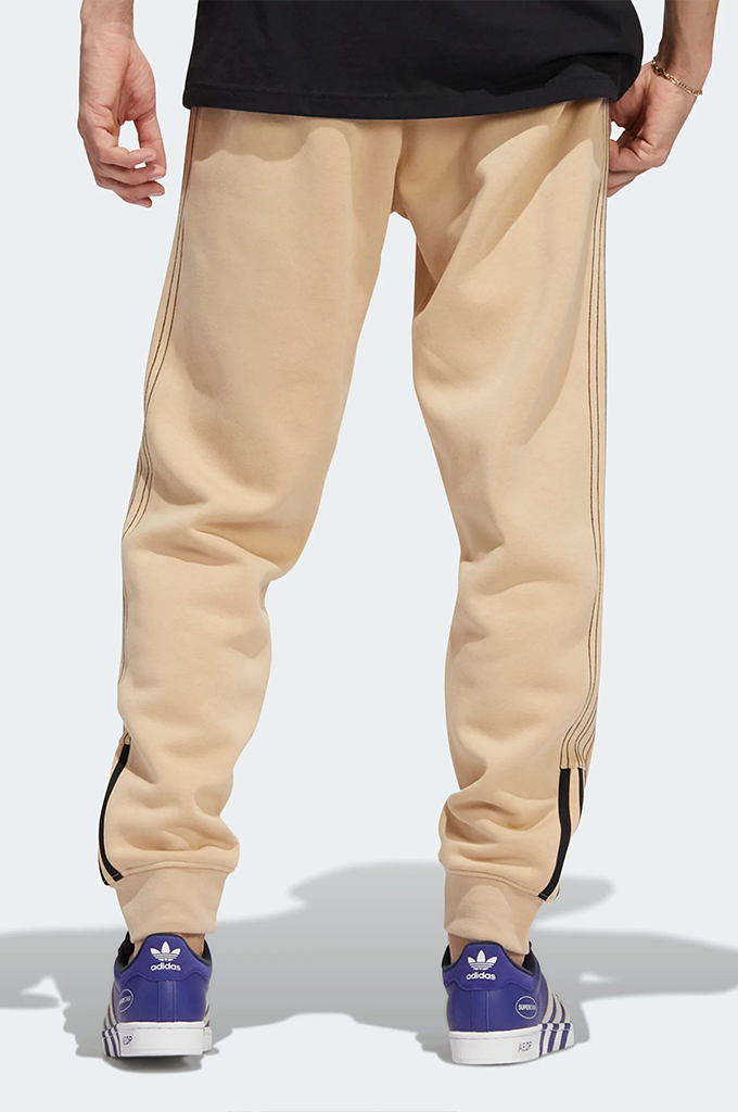 Adidas Fleece SST Track Pants Magic Beige Black S