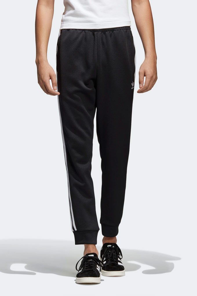 adidas Originals Adicolor Adibreak 3 stripe pants in black | ASOS