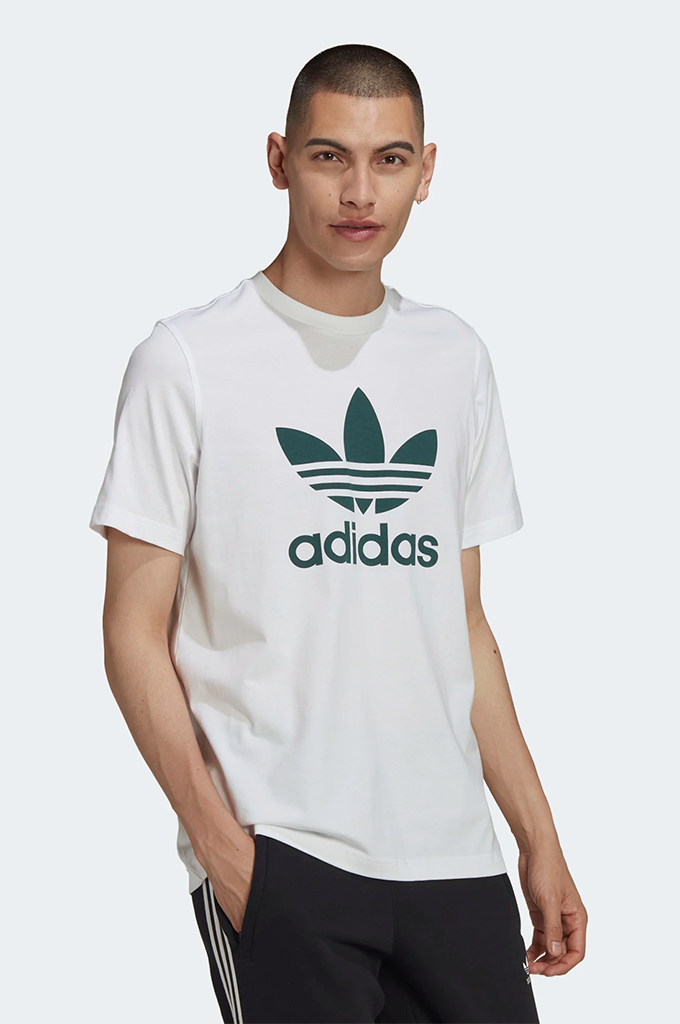 Adidas Men s Originals Adicolor Trefoil T Shirt Black White S