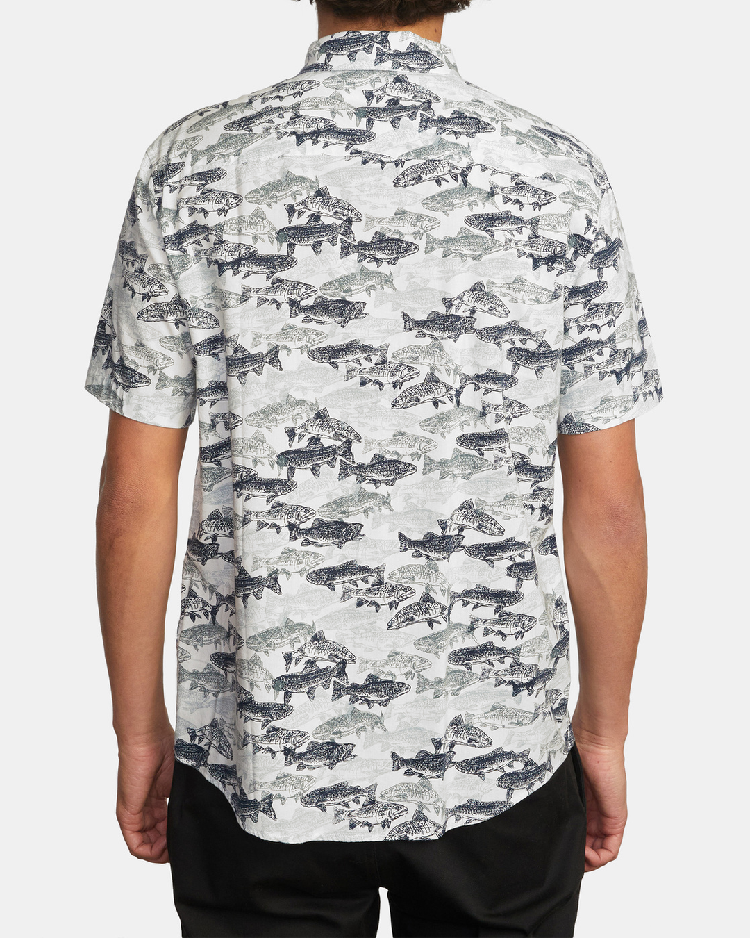 RVCA Horton Fish Woven Short Sleeve Shirt