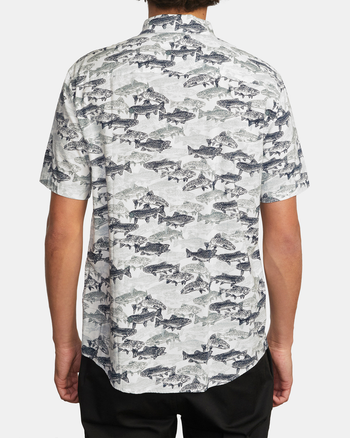 RVCA Horton Fish Woven Short Sleeve Shirt