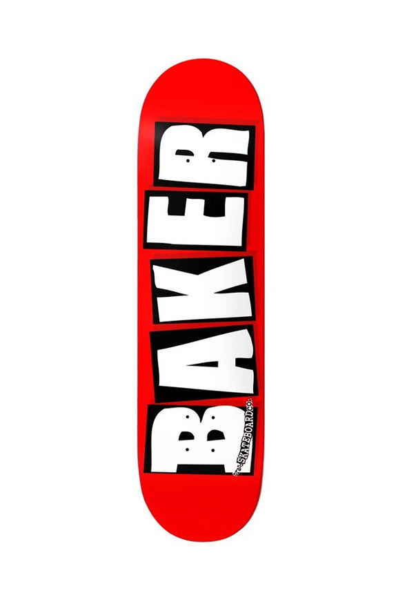 Baker Brand Logo White 8.25" Deck - Mainland Skate & Surf