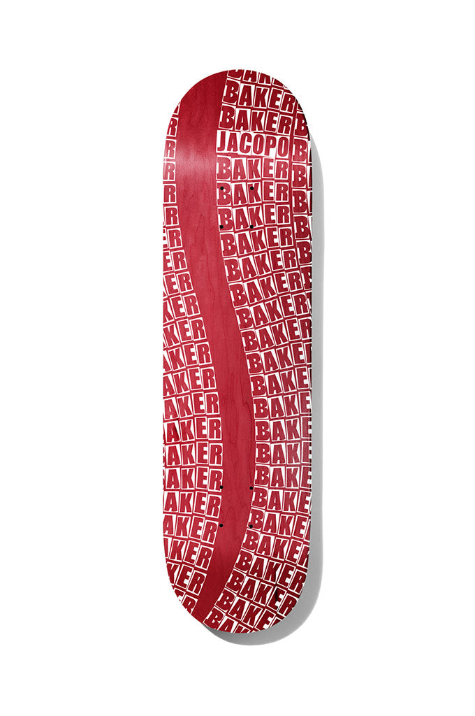 Baker Jacopo Wavy Red Deck 8.12"