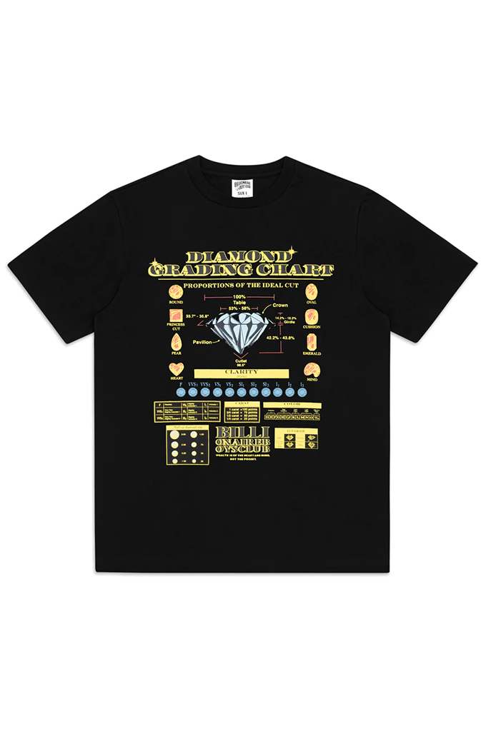 Billionaire Boys Club BB Grading Chart SS Tee