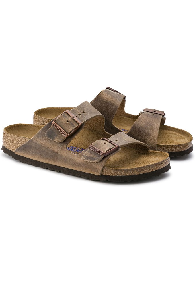 Birkenstock Arizona Soft Footbed Oiled Nubuck Leather Regular Fit Unisex Sandals - Mainland Skate & Surf