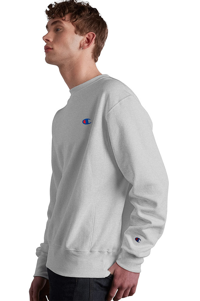 Champion sweater grey shop crew neck images