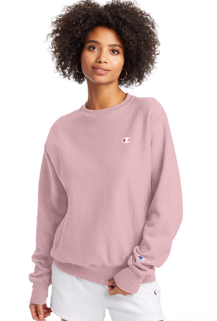 Champion Reverse Weave Womens Crew, C Logo