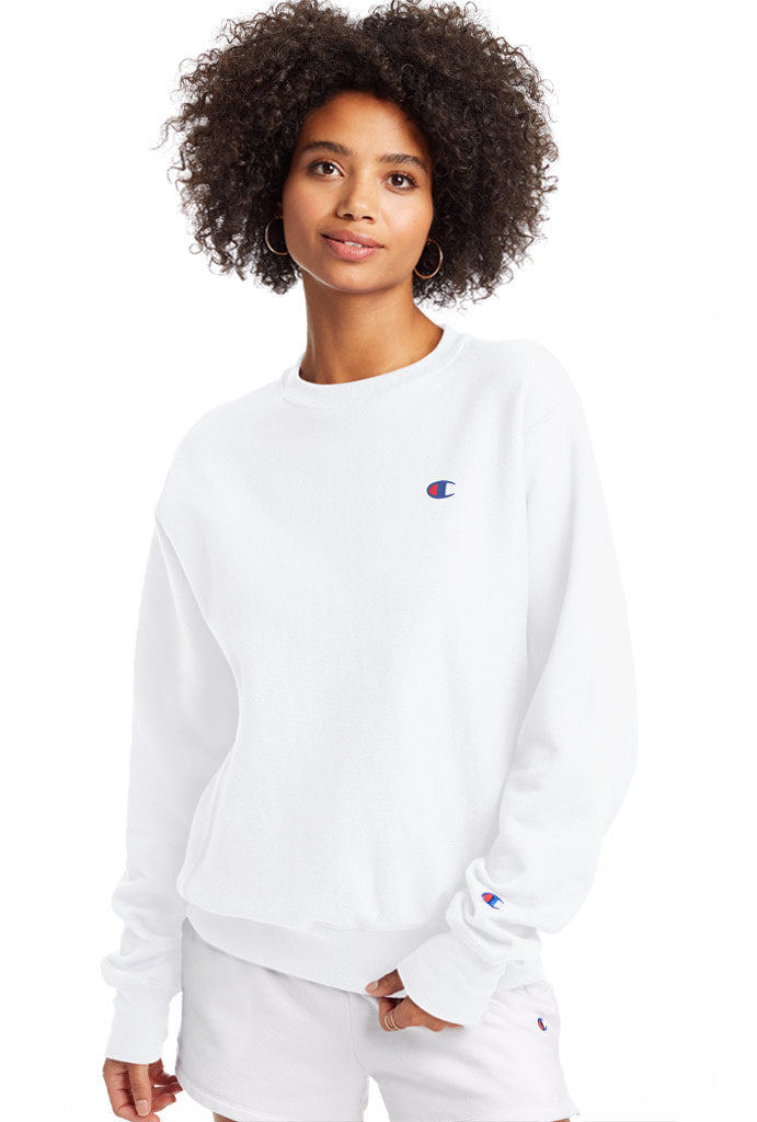 Champion Reverse Weave Womens Crew, C Logo