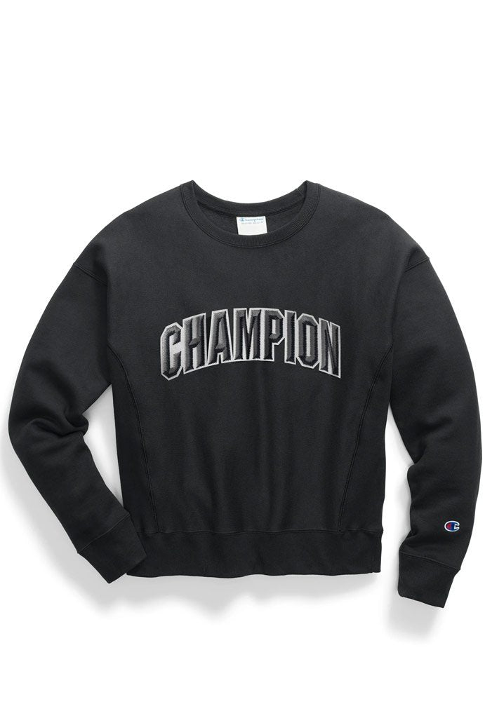 Champion Reverse Weave Women's Crew, Floss Stitch Arch Logo - Mainland Skate & Surf