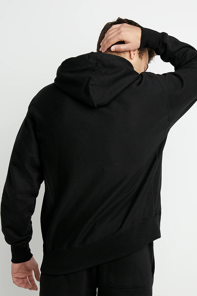 Champion Men s Powerblend Fleece Pullover Hoodie Black M