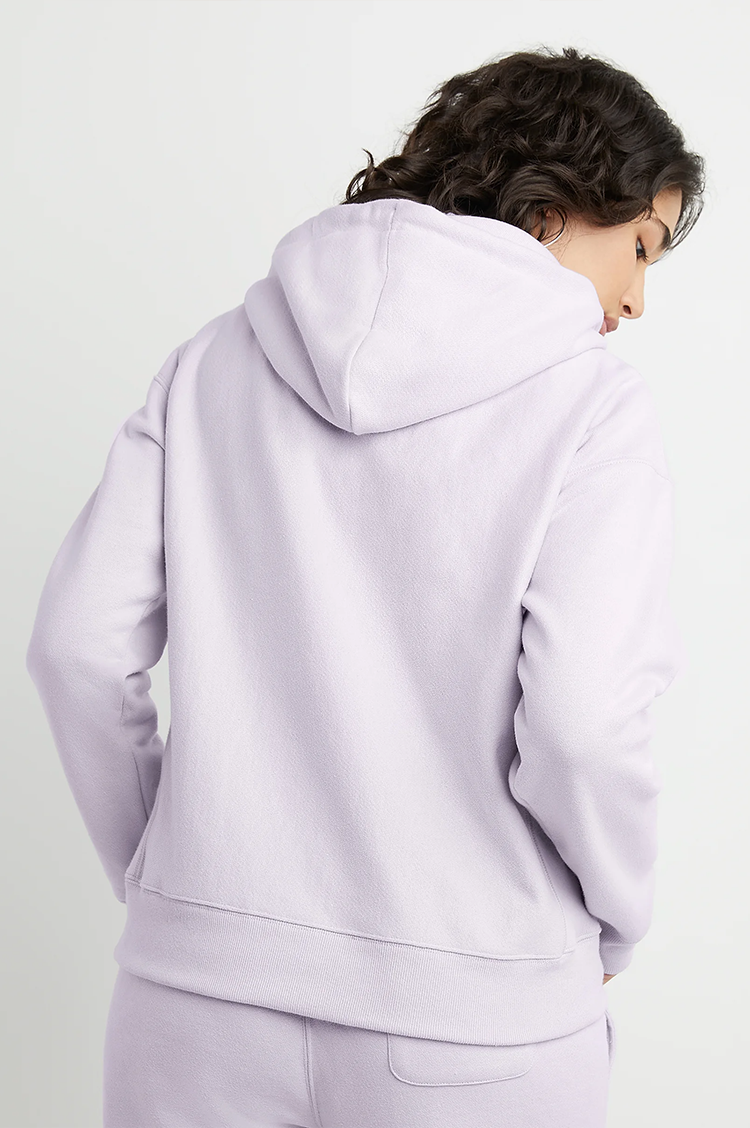 Champion Reverse Weave Women's Pullover Hoodie, C logo