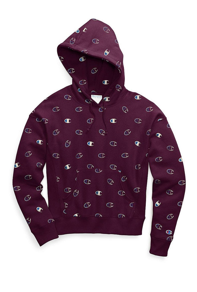 Champion Reverse Weave Pull Hoodie, All Over Print Tossed– Mainland Skate Surf