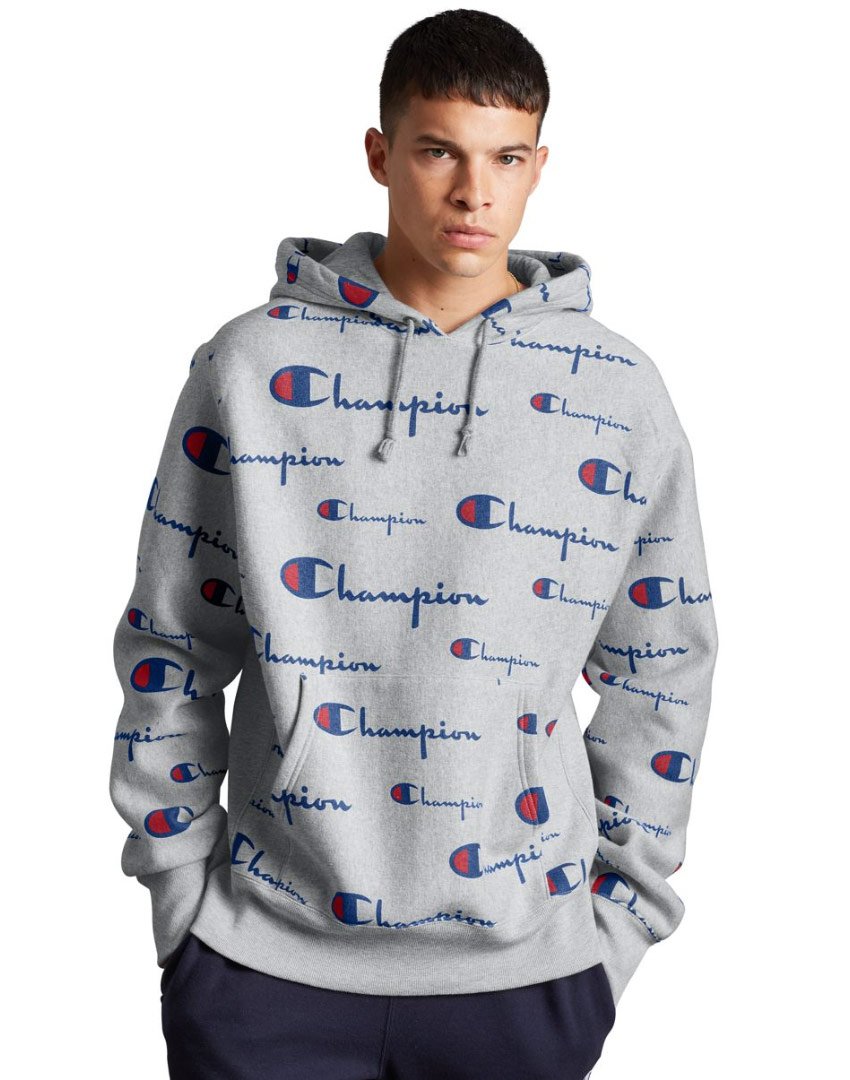 Champion sweater with champion all over it original Clearance
