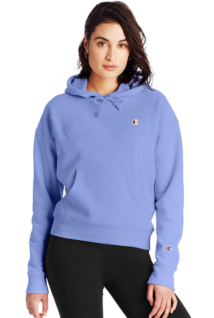 Champion Reverse Weave Women's Pullover Hoodie, C logo