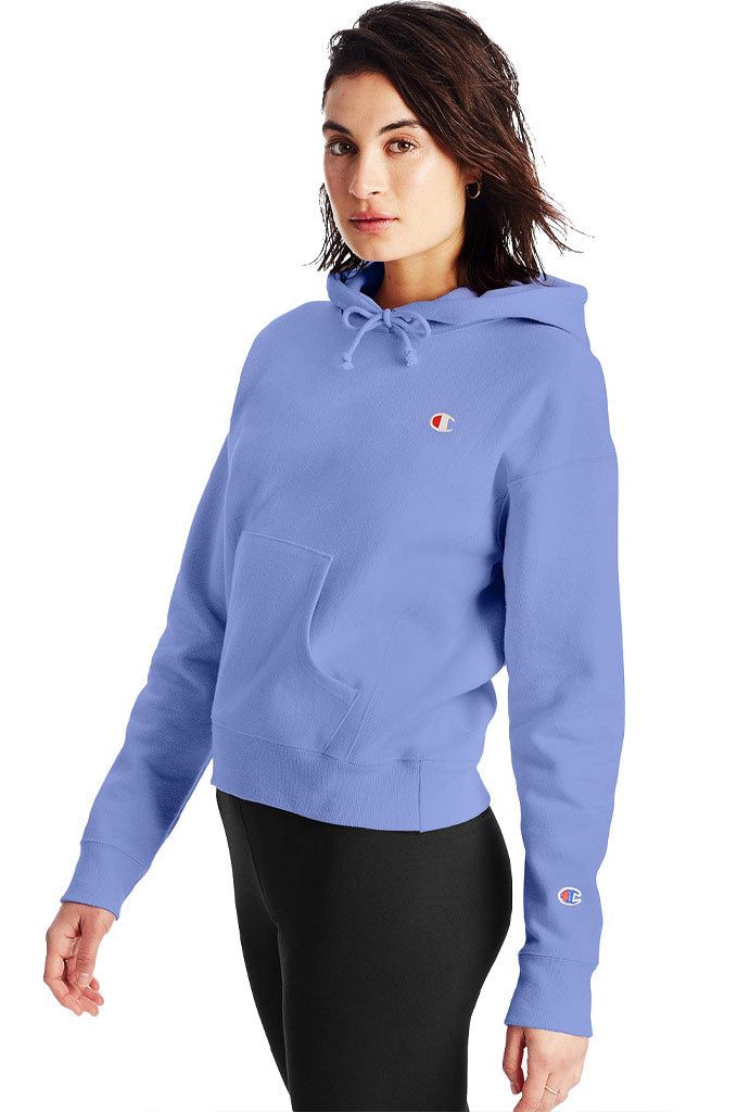 Pink and blue champion hoodie best sale