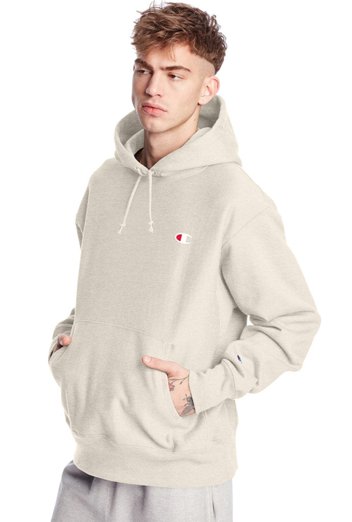 Champion reverse weave heather grey hoodie online