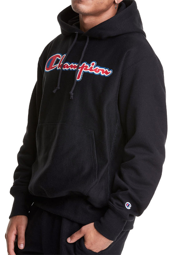 Champion Reverse Weave Hoodie, Script Logo Applique