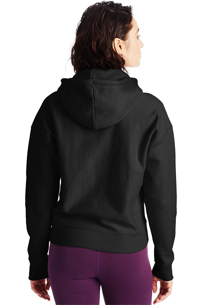 Champion Reverse Weave Women's Pullover Hoodie, C logo