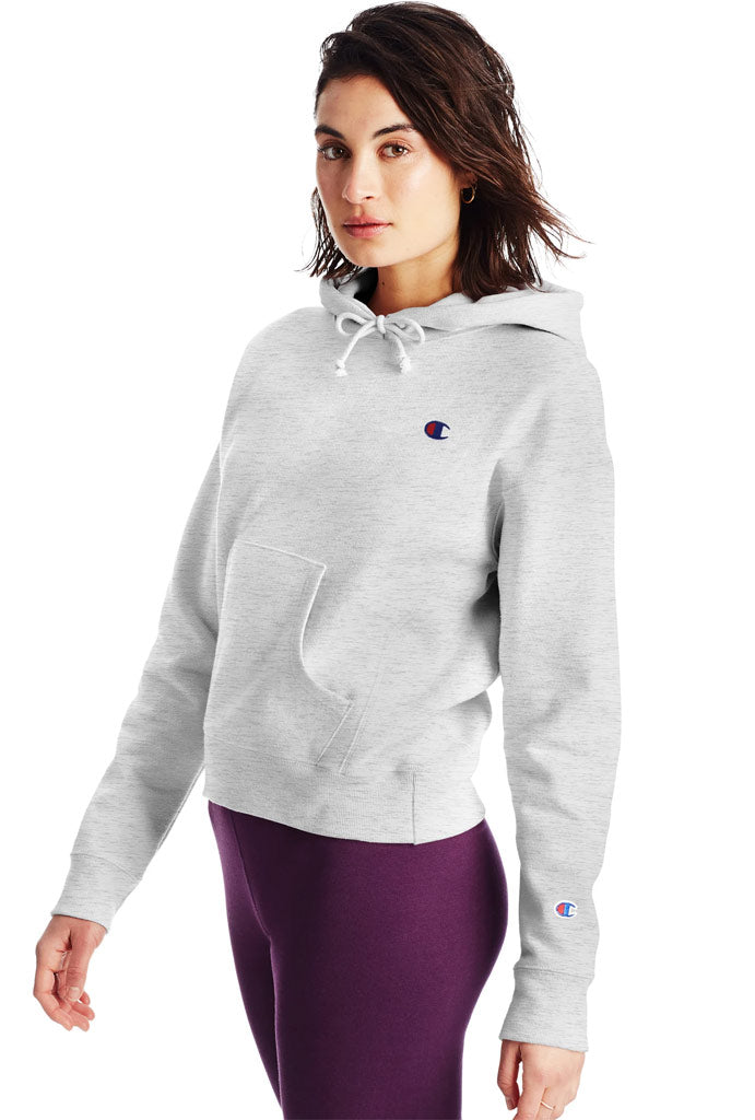 Champion Reverse Weave Women's Pullover Hoodie, C logo