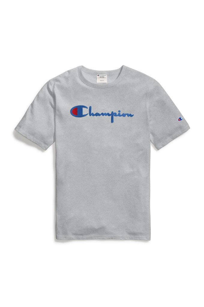 Champion Heritage Men's Tee, Flock 90s Logo - Mainland Skate & Surf