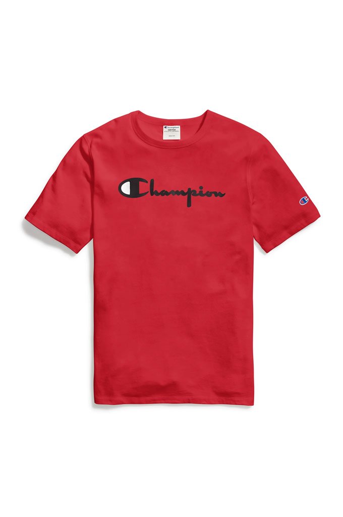 Champion Heritage Men's Tee, Flock 90s Logo - Mainland Skate & Surf