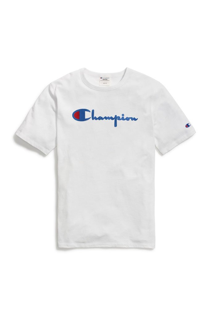 Champion Heritage Men's Tee, Flock 90s Logo - Mainland Skate & Surf