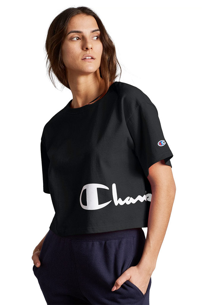 Cropped champion tee shop