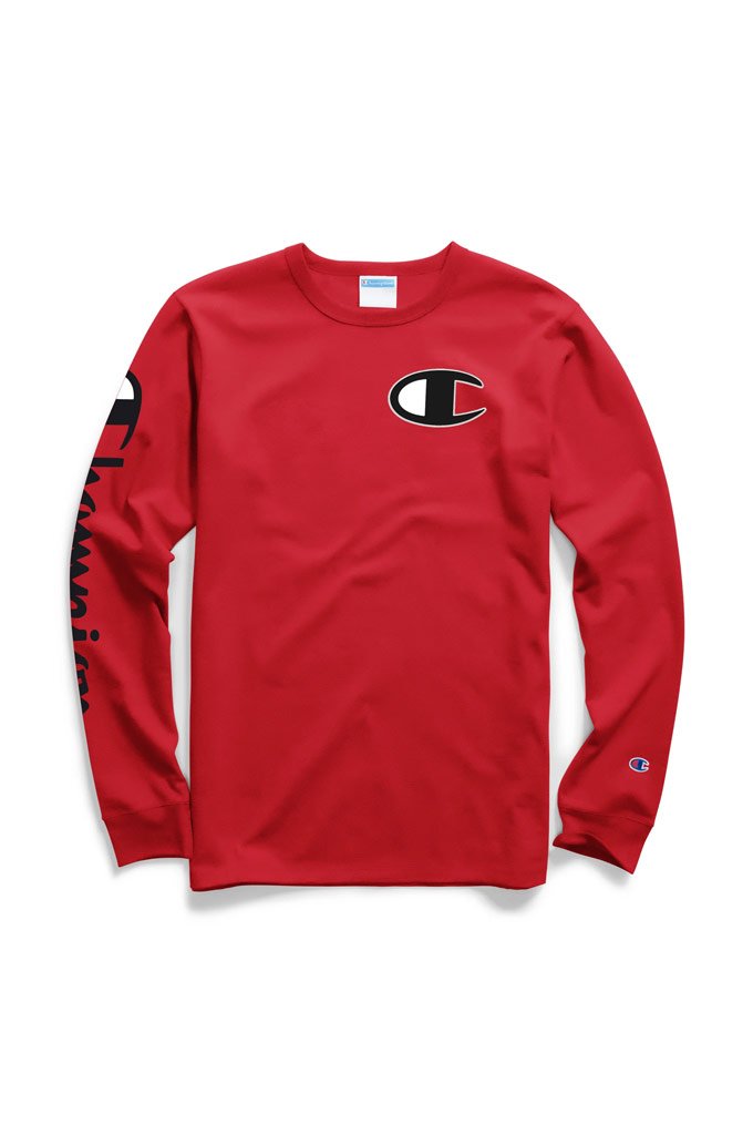Red champion long sleeve new arrivals