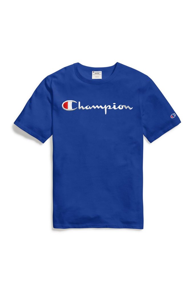 Champion Men s Classic Script Logo Jersey Tee