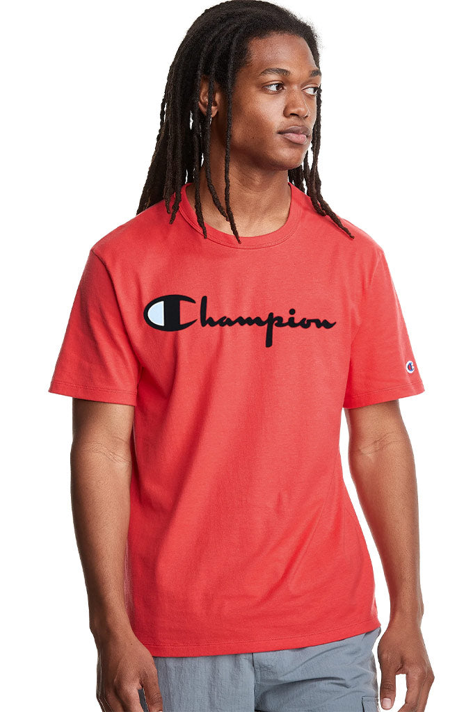 Champion Lightweight Short Sleeve T Shirt Mens Red