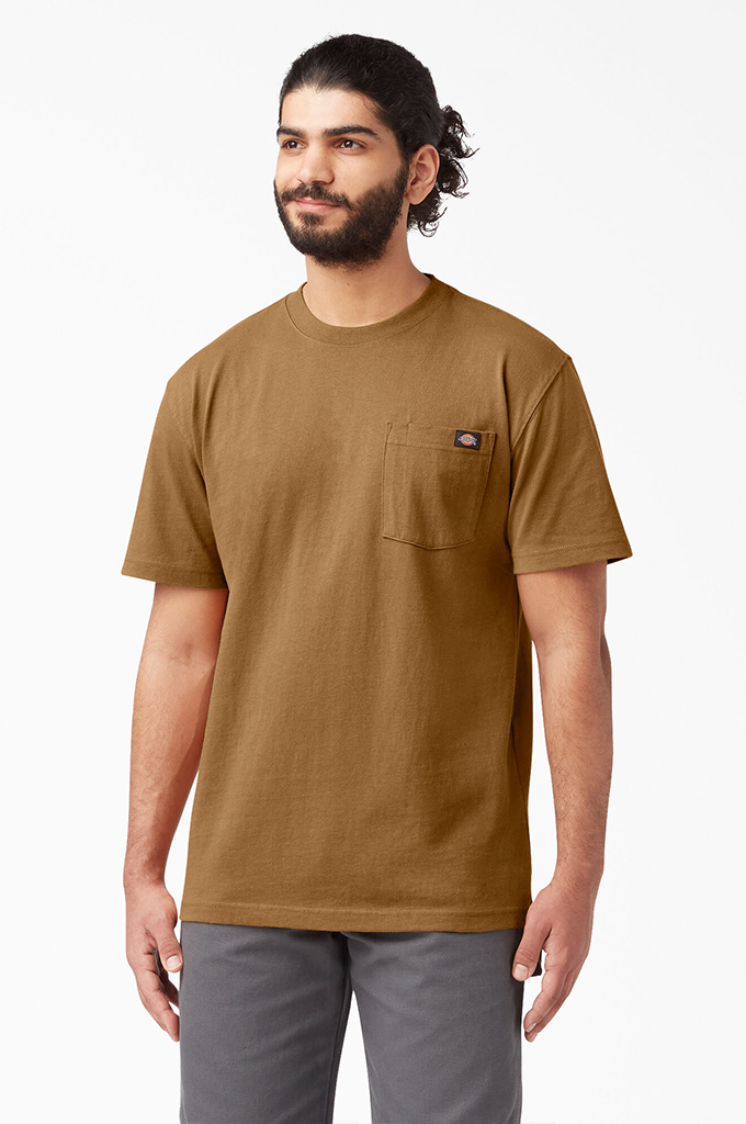 Dickies men's short 2025 sleeve heavyweight crew neck