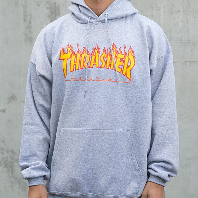 Thrasher Flame Hoodie Mainland Skate Surf